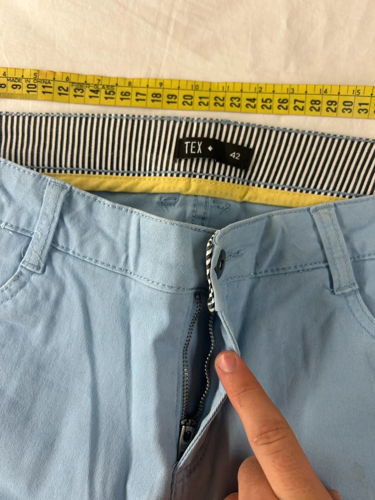 Turkoois blauwe spijkershort tex maat 42 – photo 3